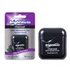 BrightWorks Activated Charcoal Dental Floss - 55 Yards (Pack of 4) - Infused Waxed with Natural Fresh Mint Flavor for Oral Care, Dental Hygiene, and Gum Health