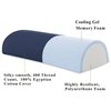 InteVision Four Position Support Pillow (20.5" x 8" x 4.5") - Provides Best Support for Sleeping on Side or Back - helps relieve back pain