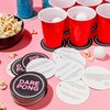 Prezey Dare Pong - Drinking Game for Adults, Bachelorette Party Games, Adult Party Games - Full Beer Pong Set and 50 Coasters with Dares - Perfect for White Elephant Gifts for Adults, Couples Games