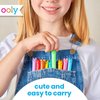 Ooly Cat Parade Gel Crayons for Kids and Adults - Set of 12 Rainbow Color Crayons for Glass and Paper Surfaces with Cat-Shaped, Twist-Up Caps - Easy To Clean, Smooth Gliding Gel Crayon Set