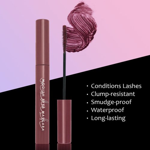 Waterproof Mascara Volume and Length, Long Lasting Tubing Mascara Smudge-Proof Lengthening Mascara, 4D Silk Fiber Lash Extension Mascara, Natural Lash Cosmetics Soft Full Lashes, 1 Pack (03 Wine)