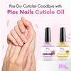 Pics Nails Professional Cuticle Oil - Vanilla Cuticle Softener for Nails & Cuticle Care - Nail Oil Cuticle Repair Treatment with Sunflower Seed Oil 12ML Cuticle Oil Bottle with Brush Applicator