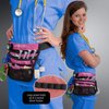 Kangapak Nurse Fanny Pack Multi Compartment Waist Organizer Tool Bag for Students, Practitioners & Medical Professionals (Purple Haze)