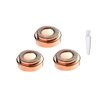 Facial Hair Remover Replacement Heads, for Flawless Finishing Rose Gold-Plated Blade Head, Cover Perfect and Smooth Finishing, 6 Pcs Rose Gold, Generation 1 Single Halo (Rose Gold-3Pcs)