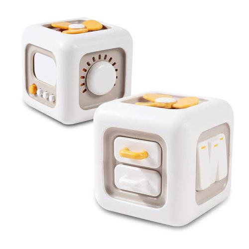 Busy Cube Toys , Montessori Toy for 1 Year Old, Activity Cube for Kids 1-3 Years Old, Toddler Activity Cube Gift for Party