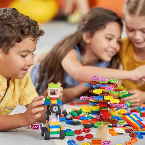 beekbork Wooden Colorful Stacking Tree Toy, Building Blocks for Kids Boys and Girls, 56 PCs Wood Balancing Blocks Montessori Toy Gift for Kids Age 3+