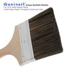 Double Thick Chip Paint Brush, 4 inch / 100mm Stain Brushes for Painting Walls and Fence Staining, Wooden Handle Masonry Paintbrush for Varnish, Paste and Gesso