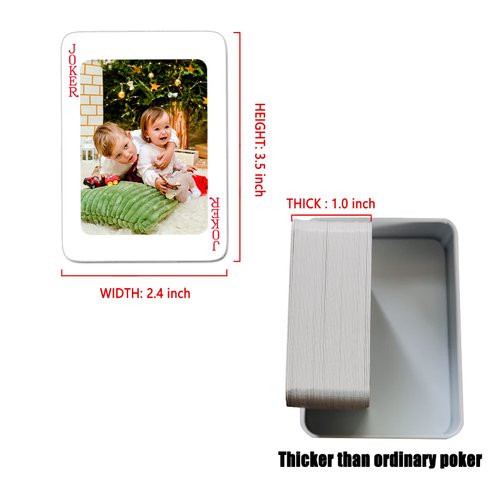 HOOKAH SUN Custom Playing Cards - Personalized Friends Picture Playing Cards, Personalized Playing Cards, Boyfriends Gifts, Girlfriends Gift,Deck Poker((Customized15 Photo(Standard))