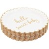Sparkle and Bash 48 Pack of Hello Sweet Baby Paper Plates for Baby Shower (9 Inches)
