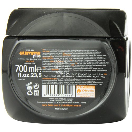 Gummy Plus Hair Gel, 23.5 Fl Oz (GU103a)