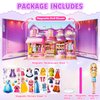 Nsuebck Magnetic Paper Dolls Dress-Up Game - Princess Magnet Stickers Book with Adorable Outfits - Birthday for Kids Girls Ages 3+(Style A)