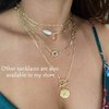 Pendant Necklace Moon and Star Shaped Alloy Mterial,Coin Pendant Turuqoise Charm Jewelry for Women