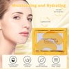 30 Pairs Lip Mask & Under Eye Mask, 24K Gold Gel Eye Masks,Collagen Moisturizing Lip Masks for Dry Lips,Eye Patches for Puffy Eyes, Effectively Nourishes Lip & Eye Skin Care