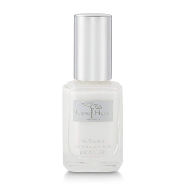 Karma Organic Natural Nail Polish-Non-Toxic Nail Art, Vegan and Cruelty-Free Nail Paint (French White)