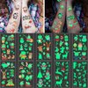 Luminous Christmas Temporary Tattoos Kids, 120 PCS Christmas Fake Tattoos Glow in the Dark, Waterproof Body Stickers, Xmas Holiday Party Favors Supplies Decorations for Boys Girls Stocking Stuffers