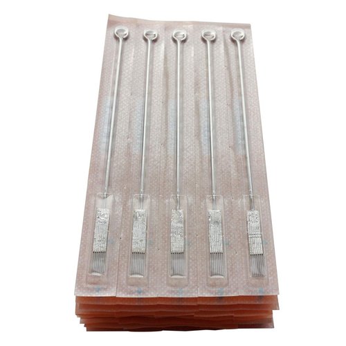 Needlehouse 50pcs Disposable & Sterilized Tattoo Needles 15 Curved Magnum (15RM) and 50pcs Professional Sterile Plastic Disposable Clear Tattoo magnum Tips15F (1215RM)