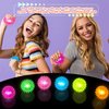 Rcanedny 20 Pcs LED Bouncy Ball Light up Fidget Spiky Ball Funny Flashing Squeaky Ball for Clsssroom Rewards Birthday Christmas Carnival Party Favors, 4 Colors