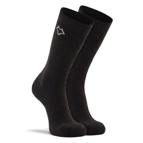 FoxRiver Womens Wick Dry Tramper Medium-weight Outdoor Crew Hiking-socks, Black, Medium US