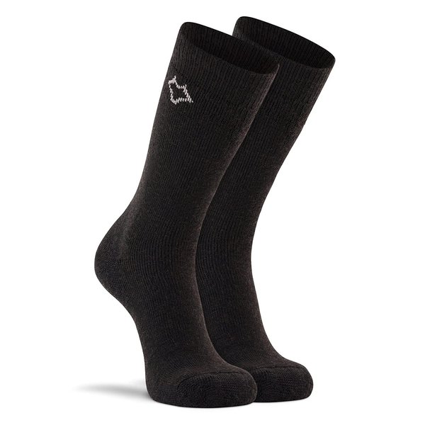FoxRiver Womens Wick Dry Tramper Medium-weight Outdoor Crew Hiking-socks, Black, Medium US