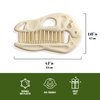 Genuine Fred BONEHEAD Folding Brush and Comb, Fun Dinosaur Design, Hair Care Tool and Detangling Comb, Convenient for Travel and Diaper Bags, Fun Gift or Stocking Stuffer
