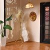 iLAND Dollhouse Furniture and Accessories on 1:12 Scale, Miniature Coat Rack & Full Mirror (Golden Color)