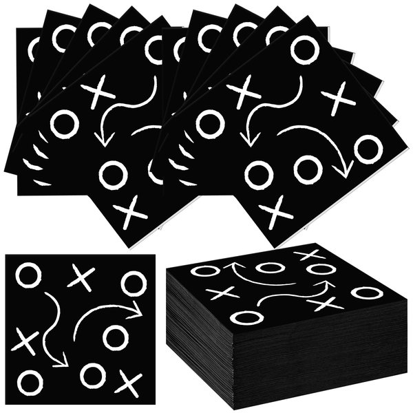 Fullhawl 100 Pcs Football Napkins Bulk, Football Themed Party Supplies, Disposable Football Dinner Paper Napkins, Football Guest Hand Napkin Towels for Football Birthday Party Favors