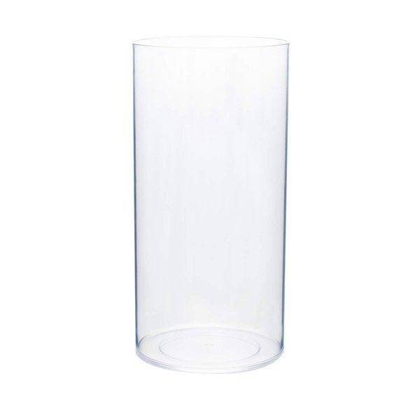 Royal Imports Flower Vase Acrylic Cylinder - Decorative Centerpiece for Home or Wedding - Non Breakable Plastic, 5"X10" Tall Round - Clear