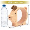 Summidate Wooden Piggy Bank for Kids, Cute Money Bank for Boys and Girls, Unbreakable Wood Coin Bank, Creative Saving Money Jar Personalized Present for Child Birthday Christmas & Decor