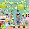 KEFAN Frog Birthday Party Supplies, Frog Birthday Party Decorations, Frog Themed Party Supplies Decor with Happy Birthday Banner, Cake Toppers, Balloons for Boys Girls Birthday Party1st Baby Shower