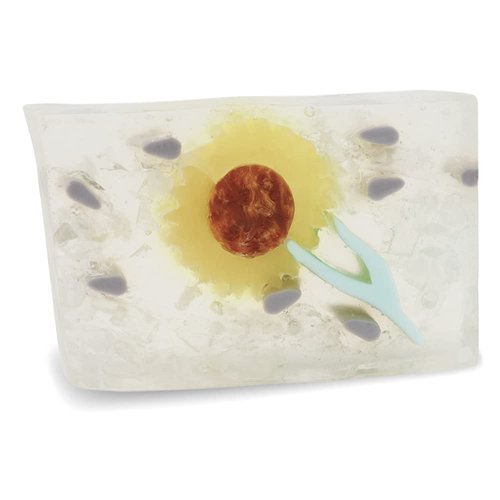 Primal Elements Glycerin Bar Soap | Helps All Skin Types, Sensitive, Oily & Dry Skin | NO PARABENS, VEGAN, GLUTEN FREE, 100% VEGETABLE BASE - (Sunflower)