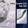 Gellen Cat Eye Gel Nail Polish - 18ml Rainbow Cateye Gel Polish with Magnet Stick Glitter Reflective Holographic Nail Polish UV Gel Magnetic Nail Polish Party Nail Art