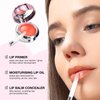 Boobeen Moisturising Lip Mask, Day and Night Care Lip Balm, Lighten Lip Lines Hydrate, Lip Care with Lip Mirror and Lip Brush, Create Hydrated Lips