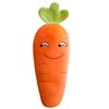JOSON Orange Imitation Carrot Pillow, Children's Sleeping Pillow Doll, Plush Toy pad, Used for Bedroom, Sofa and Office Decoration （17.7inch）