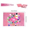 GoLashFun Nail Art Table Mats Disposable Nail Paper Towels,50PCS Pink Waterproof 3 Ply Nail Art Paper 13" X 17" Pads for Nail Table Decoration Kit,Nail Art Accessories