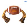 PAWTY Football - Plush Football Interactive Dog Toy - Durable Tug Rope for Tug Fetch with Squeaker - Aggressive Chewer for Teething Puppy - Sports Ball for Small Medium Pet Training Birthday Gift