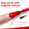 Gellen Red Gel Nail Polish, 18ml Shimmer Red Gel Polish Gel Soak off LED Nail Art Professional Manicure Gel Polish Colors Home Salon DIY Valentines Gifts for Her