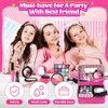 Kids Makeup Kit for Girl -Real Washable Toddler Makeup Kit for Kids Girls, Double-Layer Case Kids Makeup for Kids Little Girl, Princess Girl Toys for Birthday Christmas Gifts for 3 4 5 6 7 8 Year Old