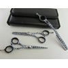 5.5" Professional Barber Razor Edge Paper Coated Zabera Hair Cutting and Texturizing Shears Scissors Set+case