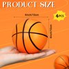 Syhood 4 Pcs 4 Inch Foam Stress Balls for Kids Adults Squeeze Sports Ball Pressure Anxiety Relief Balls Health Balls School Reward for Sports Party Favors