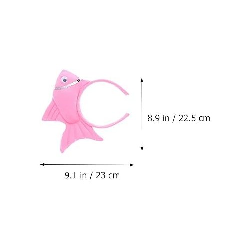 YuanHolumid Fish Goldfish Marine Life Sea Animal Costume Headband Accessories for Halloween Dress Up, Women's Headbands, Women's Fashion Headbands,Headbands for Women's Hair, Wide Headbands