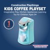 Constructive Playthings Kids Coffee Playset with Pods for Imaginative Play, Kitchen Appliances Learning Toy for Children Ages 3+
