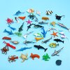 ONEST 46 Pieces Ocean Animal Figurines Playset Mini Sea Animal Toys Realistic Detailed Plastic Ocean Sea Animal Figures for Kids and Toddlers