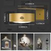 3Pack Picture Light Battery Operated Painting Lights for Wall Wireless Magnetic Display Art Light with Remote Controls,Dimmable&Timer Portrait Light for Art Frame Artworking,Wall Decor Puck Light-Gold