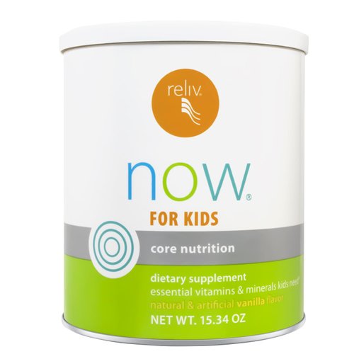 RELIV – Now for Kids – Nutritional Shake That Gives Kids Lasting Energy. Includes Essential Vitamins and Minerals with a Blend of Carbohydrates and Protein. 15 Servings – Vanilla