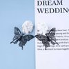 Sttiafay Vintage Black Butterfly Flower Drop Earrings Acrylic Flower Earrings White Flower Studs Earrings Black Hollow Butterfly Earrings Jewelry for Women