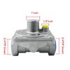 MENSI Natural Gas Pressure Regulator with 𝟑/𝟒" 𝐅𝐍𝐏𝐓 𝐓𝐡𝐫𝐞𝐚𝐝, 𝐏𝐫𝐞𝐬𝐬𝐮𝐫𝐞 𝟒" 𝐟𝐨𝐫 𝐍𝐆, 𝟏𝟎" 𝐖𝐂 𝐟𝐨𝐫 𝐋𝐏 𝐆𝐚𝐬,Adjustable fits for Commercial Stove Range Pipe Lines