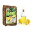 Aroma Depot Lemon Raw African Black Soap 2 lb / 32 oz 100% Natural soap for Acne, Eczema, Psoriasis, Scar Removal Face And Body Wash. Handmade