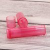 Mini Skater 20Pcs 3/16 Oz (5.5ml) Translucent Lipstick Cosmetic Empty Lip Gloss Lipstick Balm Tube With Caps Container Bottle For Lady Women Makeup Tool (Dark Pink)