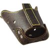 Real Leather Cage Basket Secure Dog Muzzle Brown - German Shepherd, (Circumference 13.7", Snout Length 4.7")