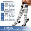 CHARMKING 6 Pairs-Compression Socks for Women & Men Circulation Best Support for Nurses, Running, Athletic,Flight Travel (Multi 08,L/XL)